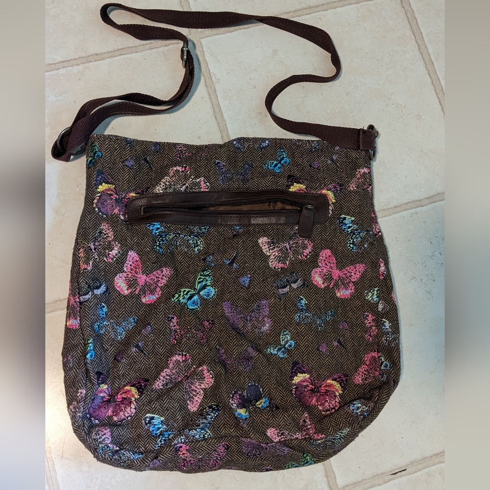 Butterfly hobo shoulder bag